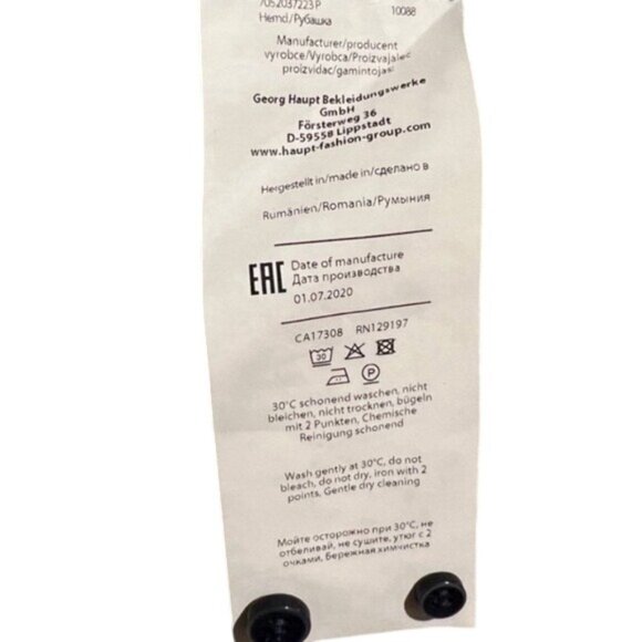 Patrick James Floral Button Up Dress Shirt In Blue & Brown W/ Long Sleeves XXL - Picture 11 of 11